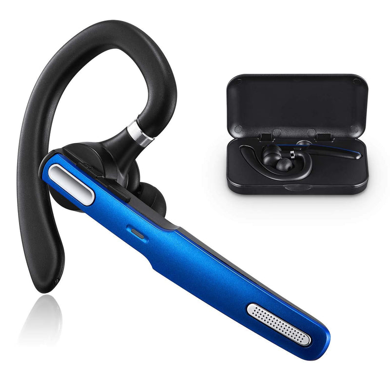 Bluetooth Headset, COMEXION Wireless Bluetooth Earpiece V5.0 Hands-Free Earphones with Stereo Noise Canceling Mic, Compatible iPhone Android Cell Phones Driving/Business/Office