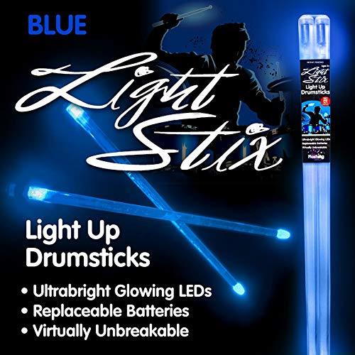 Light Stix LED Light Up Drumsticks (Blue) Blue