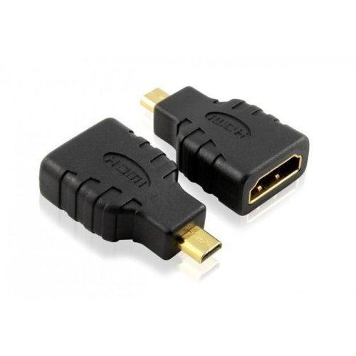 Micro HDMI to HDMI Adapter High Speed Gold Plated Converter Adaptor for Nikon COOLPIX Camera Accessories to Connect TV, HDTV, LCD, Plasma, Monitor Supports 3D, 4K, 1440p, 1080p Audio & Video