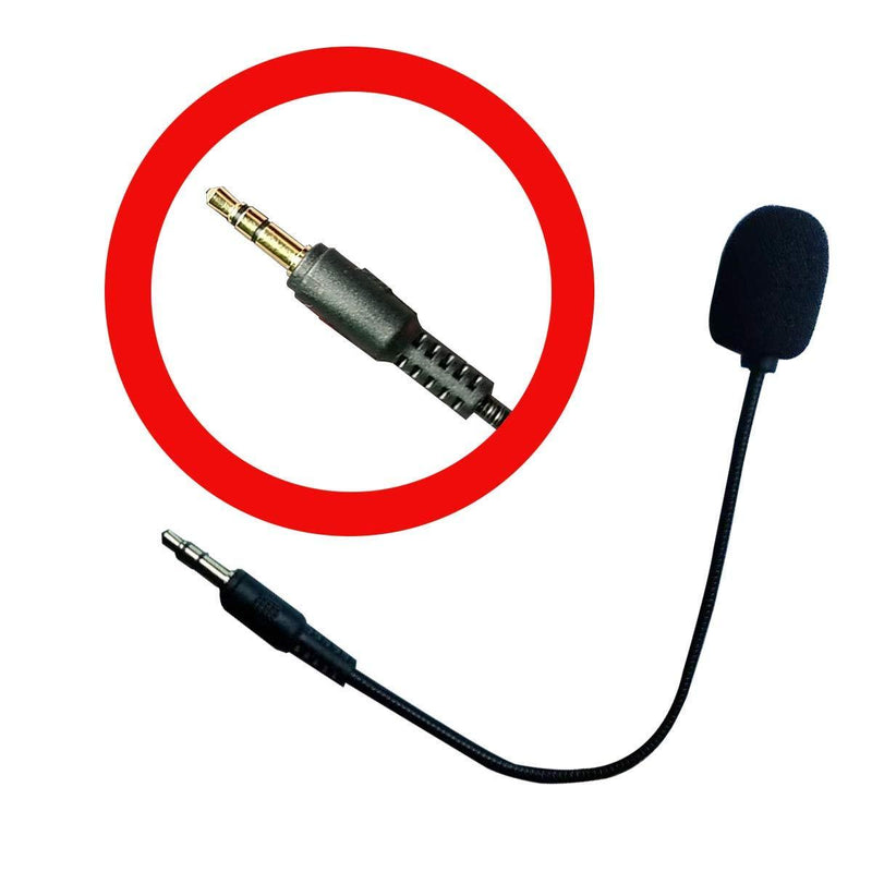 [AUSTRALIA] - Replacement Microphone Boom Mic 3.5mm Compatible for Turtle Beach Ear Force Gaming Headsets Xbox One PS4 Nintendo Switch Mac PC Computer Gaming Headphones (MIC-3.5MM) 