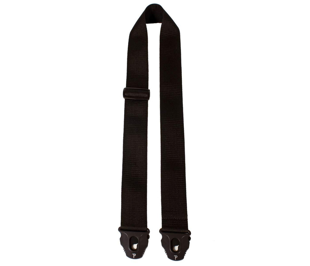 Perri's Leathers Nylon Guitar Strap with Perri’s Lock End, 2″ inches Wide, Adjustable Length 39” to 58” inches