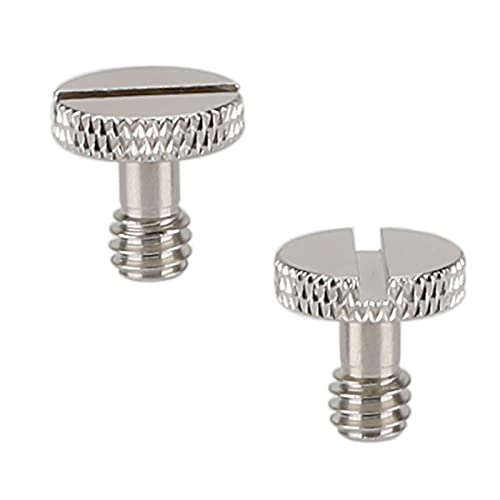 [AUSTRALIA] - CAMVATE 1/4"-20 Slotted Screw for Camera Quick Release Plate (2 Pieces) - 2025 