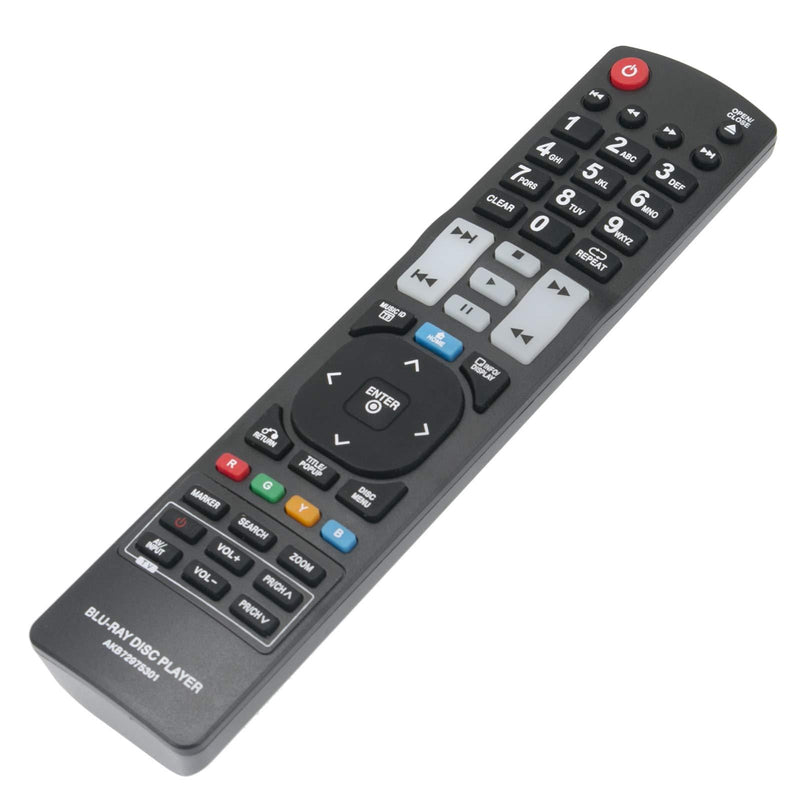 ECONTROLLY New Remote Control AKB72975301 for LG Blu-Ray DVD BD370 BD550 BD561 BD561N BD570 BD572 BD572N BD580 BD590 BD592 BD592N BX580 BX585