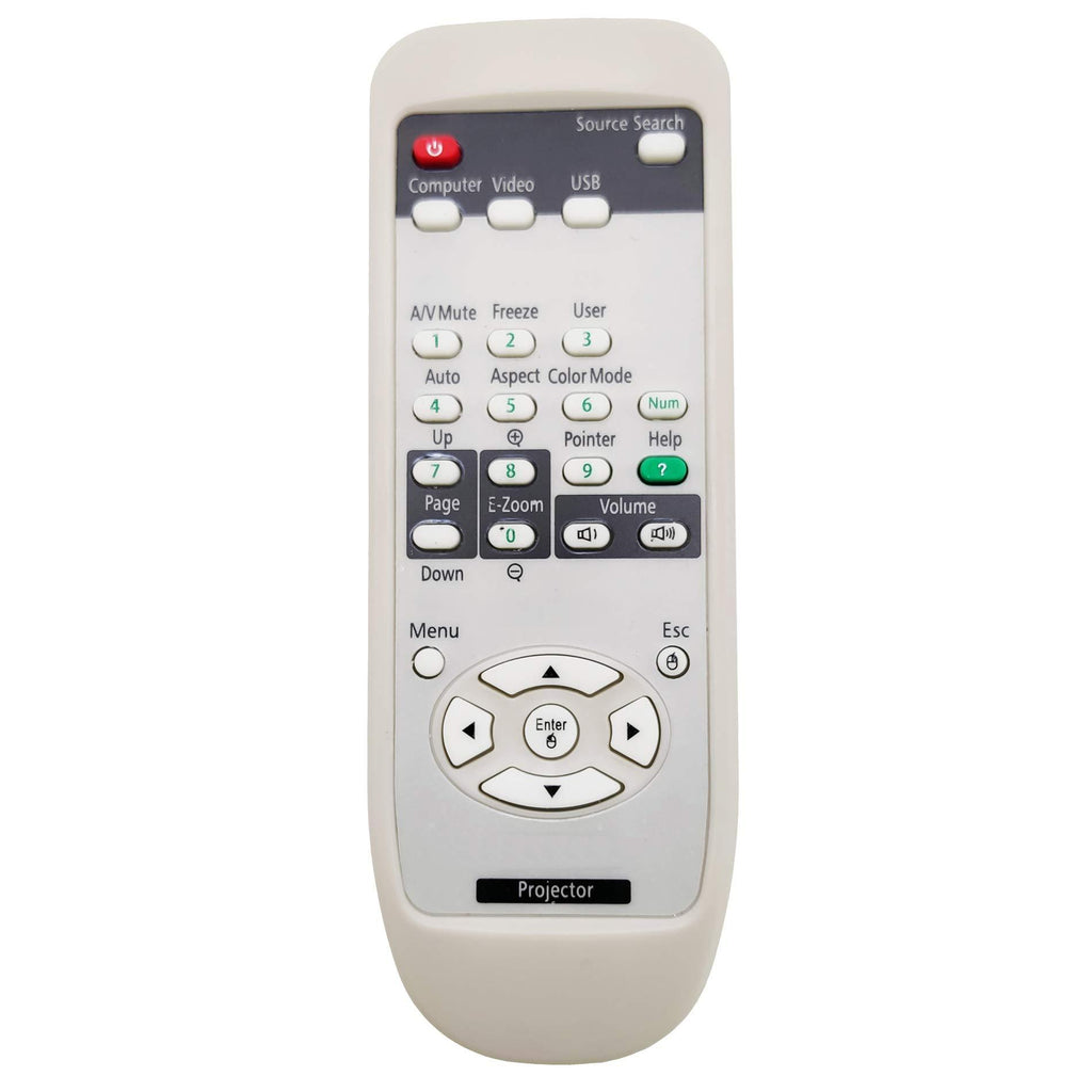 INTECHING 1515068 Projector Remote Control for Epson EB-X9, EH-TW420, EH-TW450, EX31, EX3200, EX51, EX5200, EX71, EX7200, PowerLite 1220/1260/ 79/ Home Cinema 705HD/ S10+/ S7/ S9/ W10+/ W7/ X9, VS200