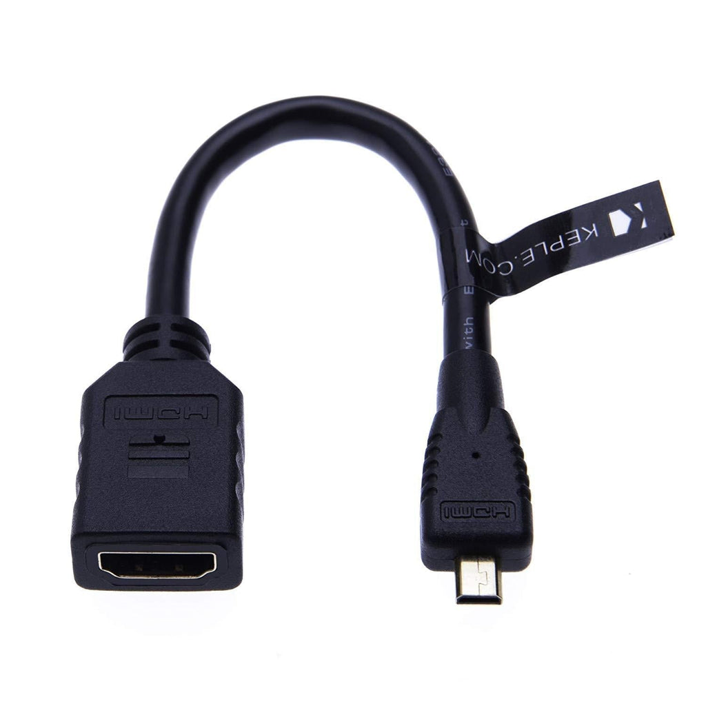 Micro HDMI to HDMI Cable Adapter for Nikon COOLPIX AW110 AW120 AW130 L620 L820 L830 L840 P330 P340 P600 P610 P900 S02 S32 S33 S5200 S5300 S6500 S6600 S6800 S6900 S7000 S810c S9400 S9500 0.6 ft