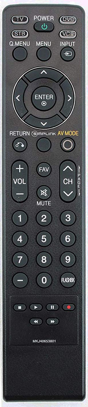 New MKJ40653801 Remote Control Replaced for LG Models: 32LG30DC,42LG30UD,37LG30,37LG50,42LG50,42LG30,32LG30,47LG50,52LG50 32LG60,37LG60,42LG60,47LG60,52LG60,32LG70,42LG70 47LG70