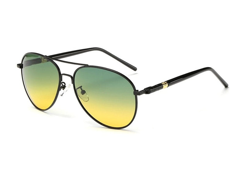 Baselay Night Driving Glasses HD Day Night View Polarized UV400 Sunglass for Men Black