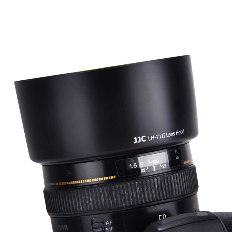 JJC Reversible Bayonet Lens Hood Shade for Canon EF 50mm F1.4 USM Lens Replaces Canon Lens Hood ES-71II ES71II