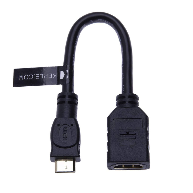 Mini HDMI to HDMI Adapter Cable for Tablet, Camera, Canon EOS-1D, EOS 5D, 60D, 70D, 80D, 100D, 750D, 760D, 1100D, 1200D, 1300D, Nikon Coolpix 1 AW1, J1, J3, S1, V1, V2 to TV HDTV LCD Monitor Projector