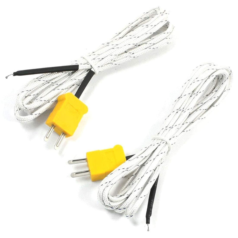 Xnrtop 3Pcs K Type Temperature Sensor Thermocouple Probe Copper Wire 5 Meter 16.4Ft