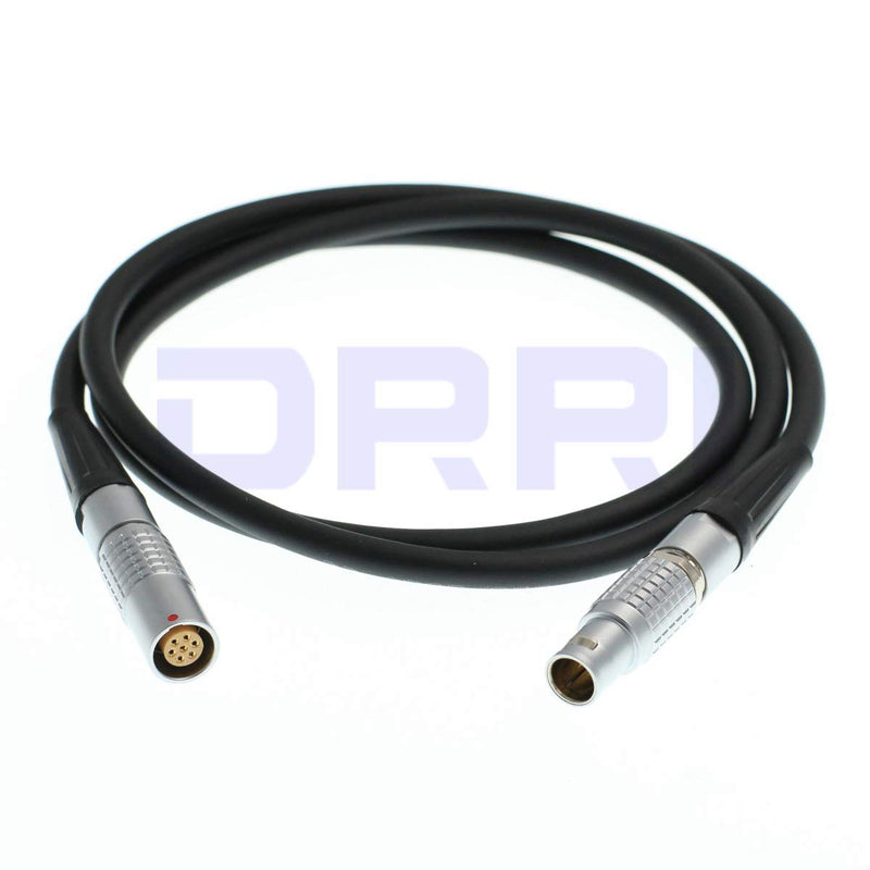 DRRI High Flex 1B PHG 7pin Female to FGG 7pin Male Microphone Extension Cable for Norsonic Equipment 3M