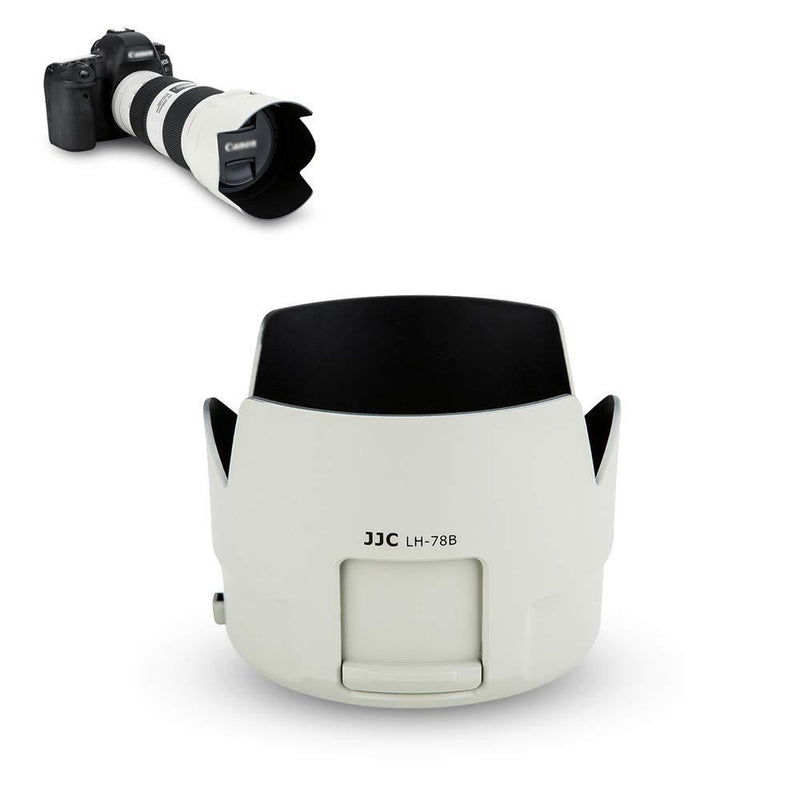 White Lens Hood Shade for Canon EF 70-200mm f/4L is II USM Lens Replaces Canon ET-78B Hood Dedicated Reversible -White