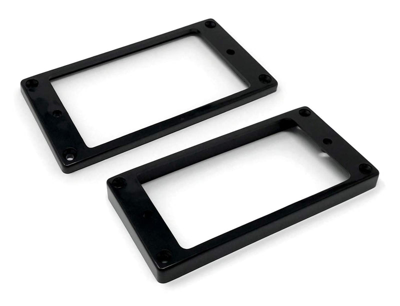 [AUSTRALIA] - Vintage Forge Black Flat Bottom Humbucker Pickup Mounting Ring Set (Bridge & Neck) compatible with Epiphone Guitars HR1300F-BLK 