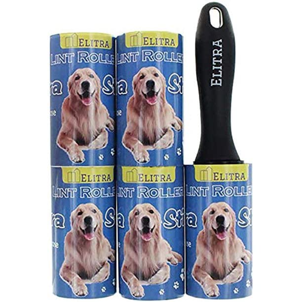 Elitra Lint Roller for Pet Hair Extra Sticky Reusable Lint Remover with Refills for Clothes, Floors & Furniture - 450 Sheets