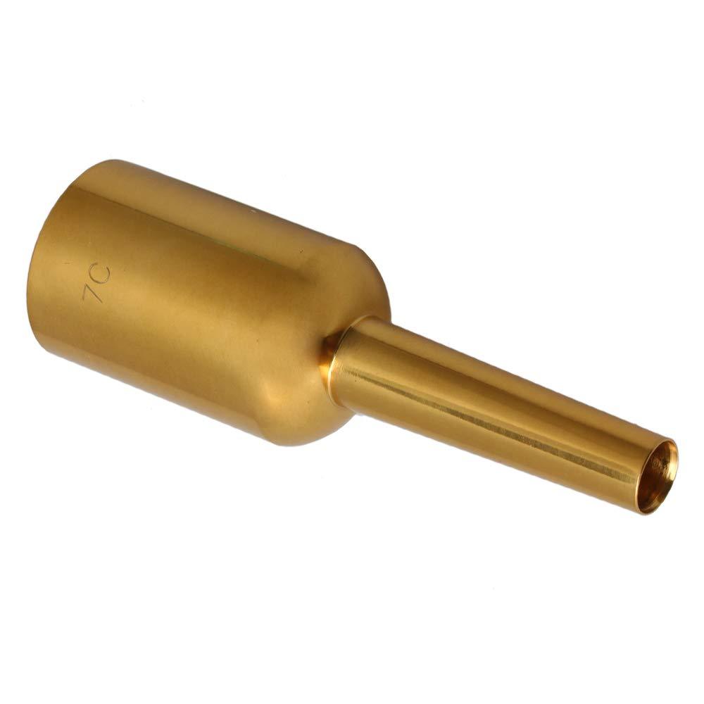 Mxfans Brass Gold Plated Trumpet Mouthpiece for Trumpet Parts
