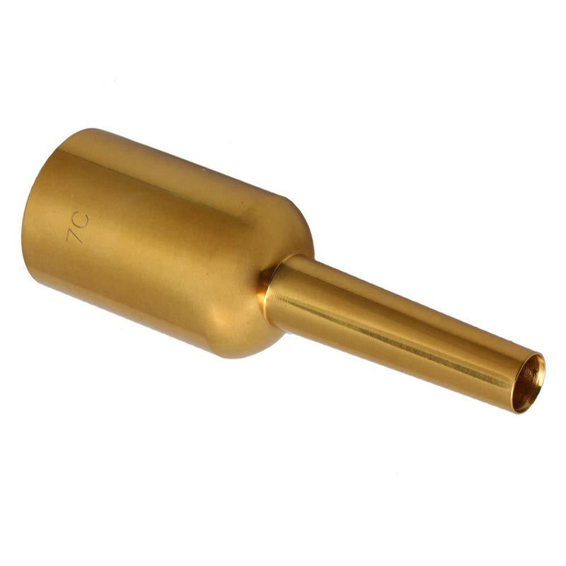 Mxfans Brass Gold Plated Trumpet Mouthpiece for Trumpet Parts