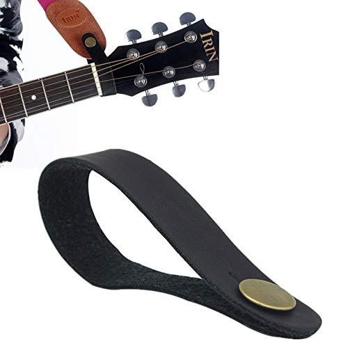 YiPaiSi Premium Guitar Strap Lock, Leather Guitar Strap Button, Leather Guitar Neck Strap Button, Guitar Headstock Strap Tie, Anti Copper Suited for Acoustic, Electric, Bass Guitars, Ukulele Straps