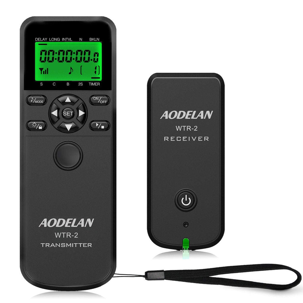 Camera Wireless Remote Control, Timer Shutter Release with Intervalometer and Wired Release Cord for Canon EOS M6 Mark II 90D R 80D 77D 70D 60D 800D 200D 7D Series 5D Series T7 T6i T6s T5i