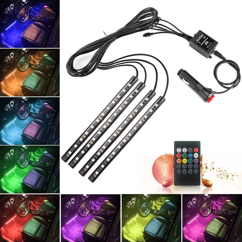 [AUSTRALIA] - USB TV Backlight Strip,UNPAD Waterproof Bias Tape Lighting Lights Kit (4x50CM) with Remote Control Multi-Color 5050 RGB for Flat Screen Desktop Monitors PC for 40-60 inch HDTV (Car Charge) Car charger light kit 