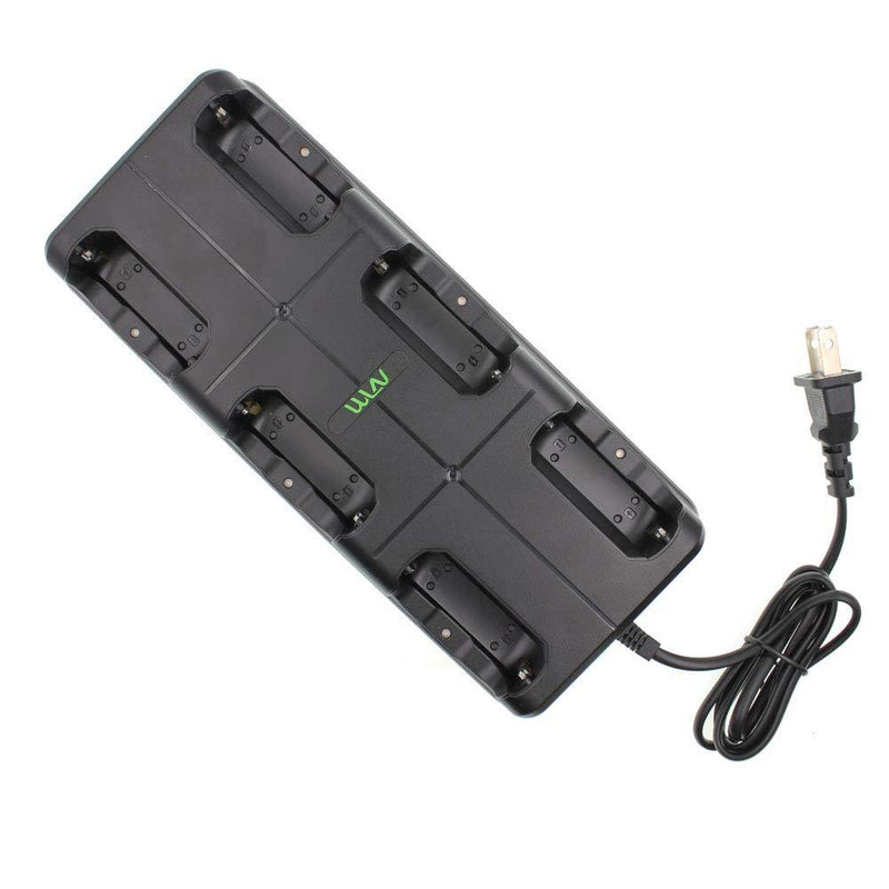 WLN 6In1 Battery Charger Dock for Mini Walkie Talkie WLN KD-C1 KD-C1Plus UHF 400-470 16 Channel Handheld Two Way Radio