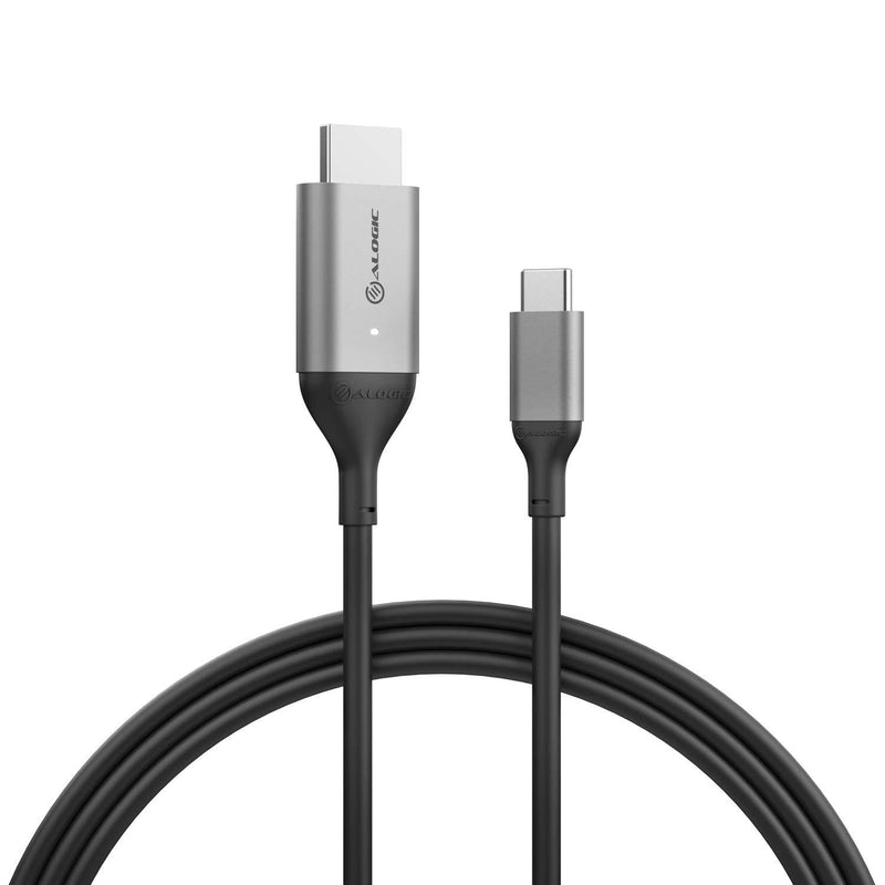 ALOGIC USB C to HDMI Cable for Home Office, 6 ft Type C to HDMI Adapter, Supports 4K 60Hz; Compatible with MacBook Pro/Air,iPad Pro, Surface Book,XPS, Samsung S10 & More (Thunderbolt 3 Compatible) 2m/6.6ft General