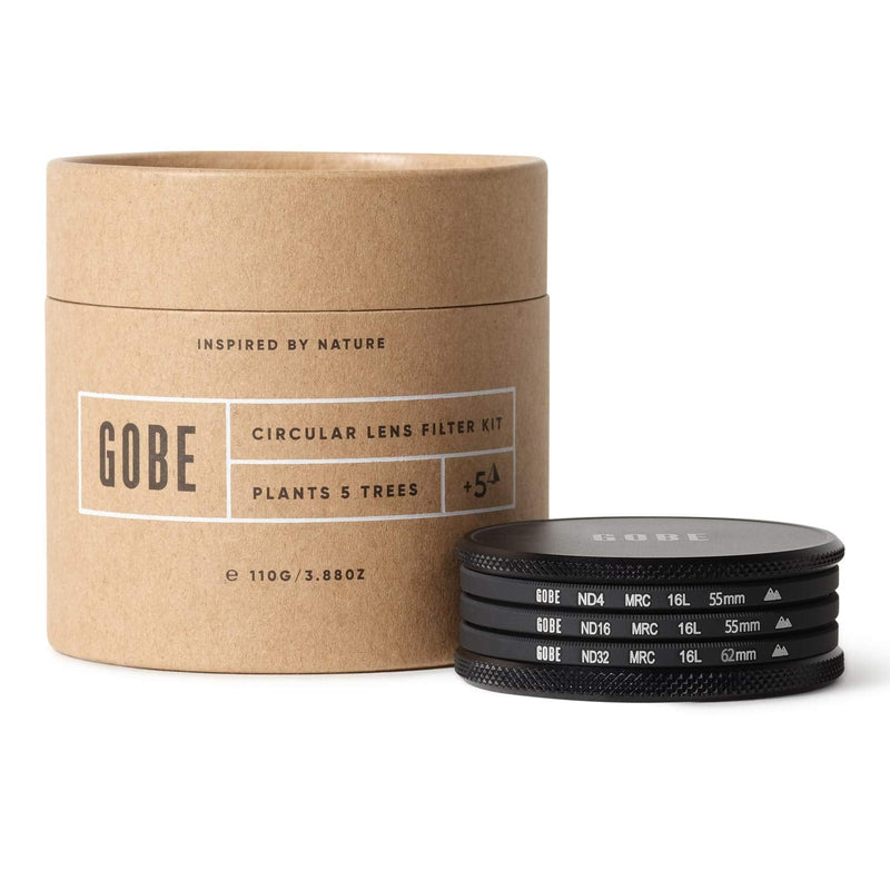 Gobe ND Filter Kit 55mm MRC 16-Layer: ND4, ND16, ND32