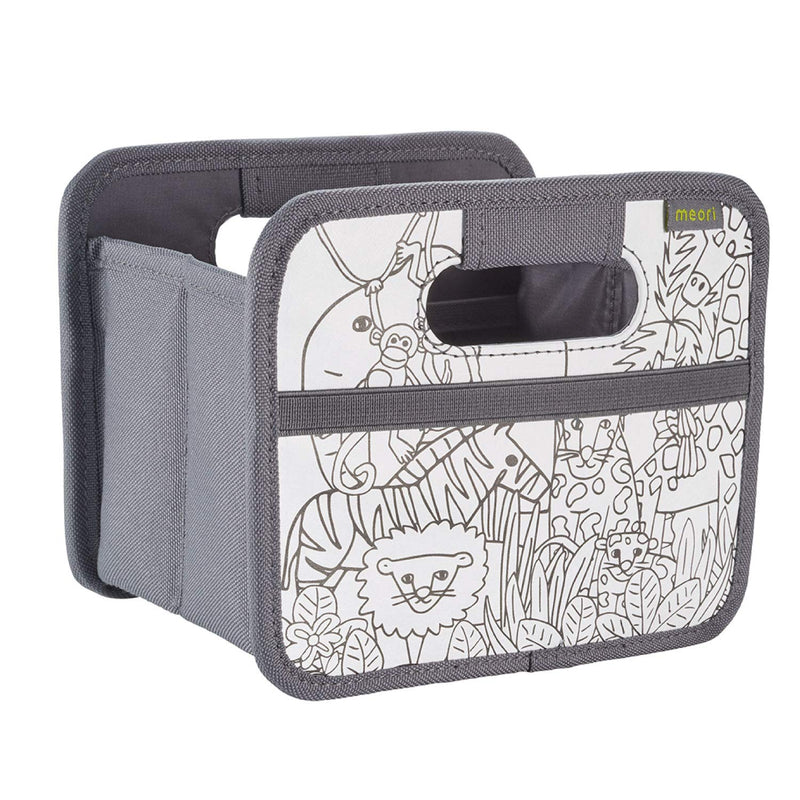 meori Mini Foldable Storage Box, 1-Pack, DIY Paint/Jungle