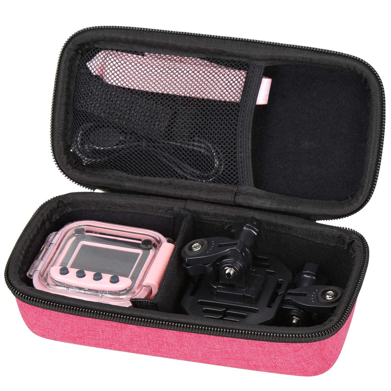 Aproca Hard Carry Travel Case fit Ourlife/PROGRACE Kids Waterproof Camera Pink