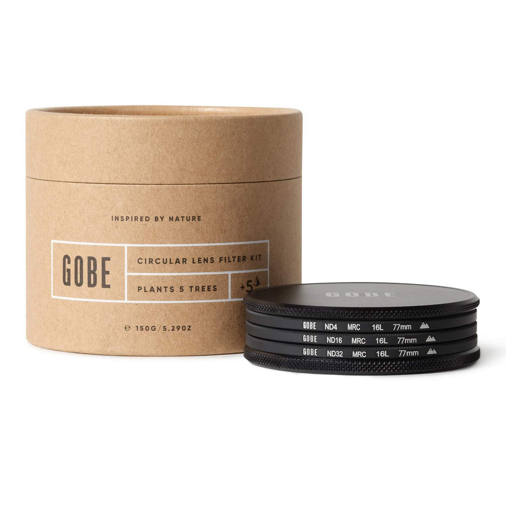 Gobe ND Filter Kit 77mm MRC 16-Layer: ND4, ND16, ND32