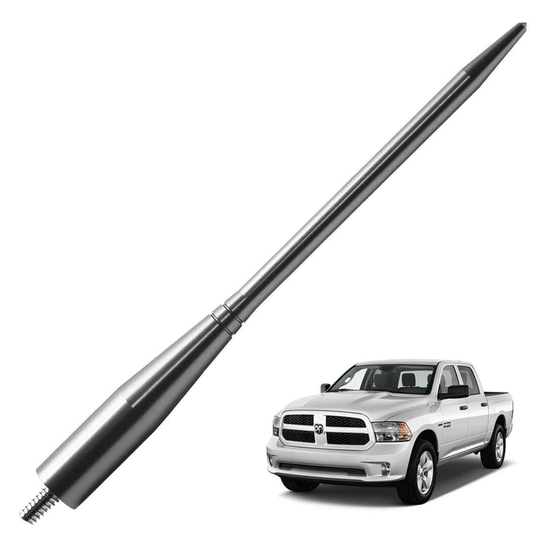 JAPower Replacement Antenna Compatible with Dodge RAM 1500 2012-2018 | 6.75 inches-Titanium Titanium