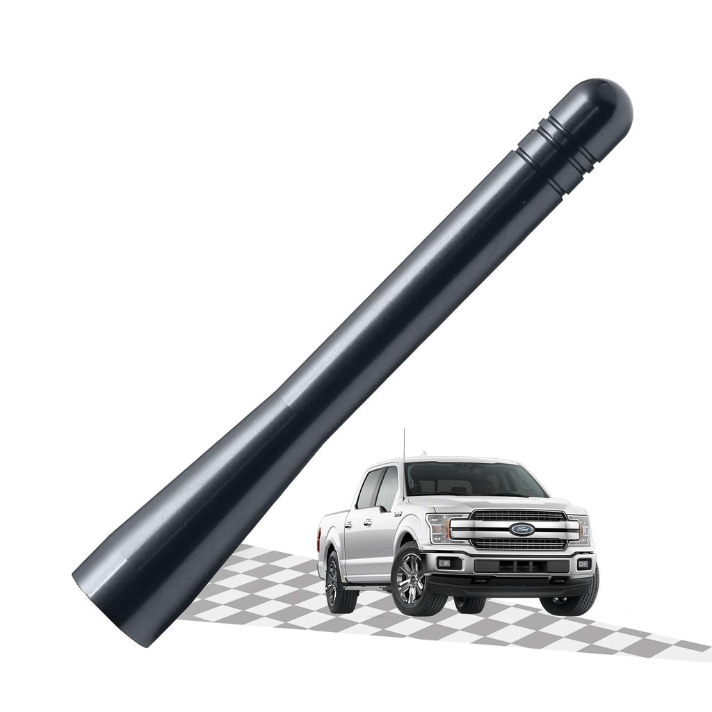 Elitezip Replacement Antenna for Ford F-150 1997-2018 | Optimized AM/FM Reception with Tough Material | 4 Inches - Carbon Black