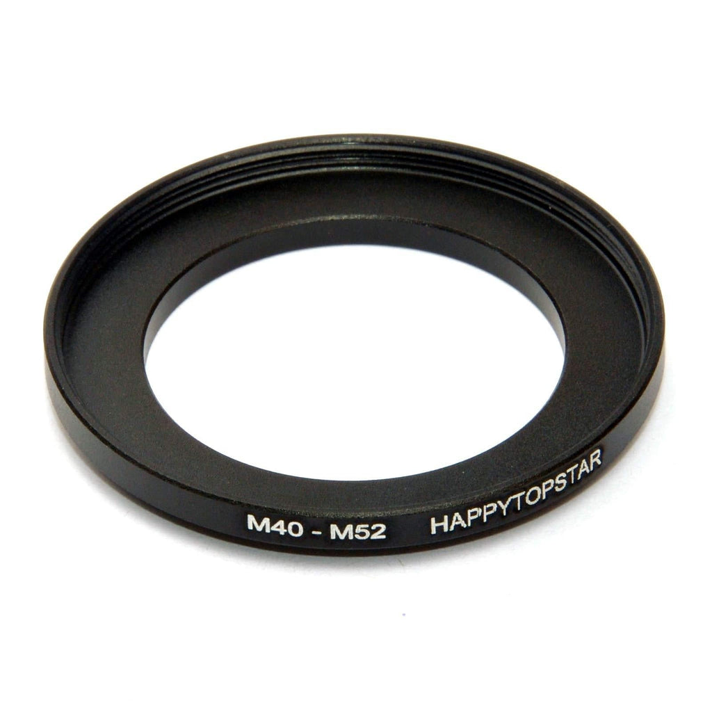 Metal M40 to M52 Male to Female 40mm to 52mm M40-M52 Step-Up Coupling Ring Adapter for Lens Filter