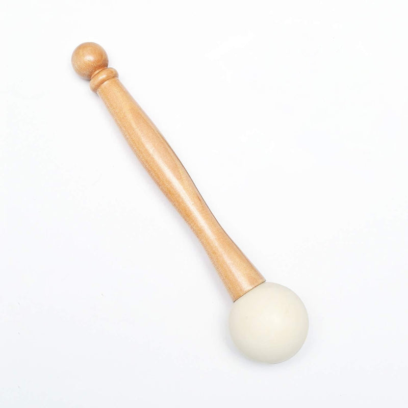 CVNC Rubber Mallet for Playing Frosted Quartz Crystal Singing Bowl Rubber Stick