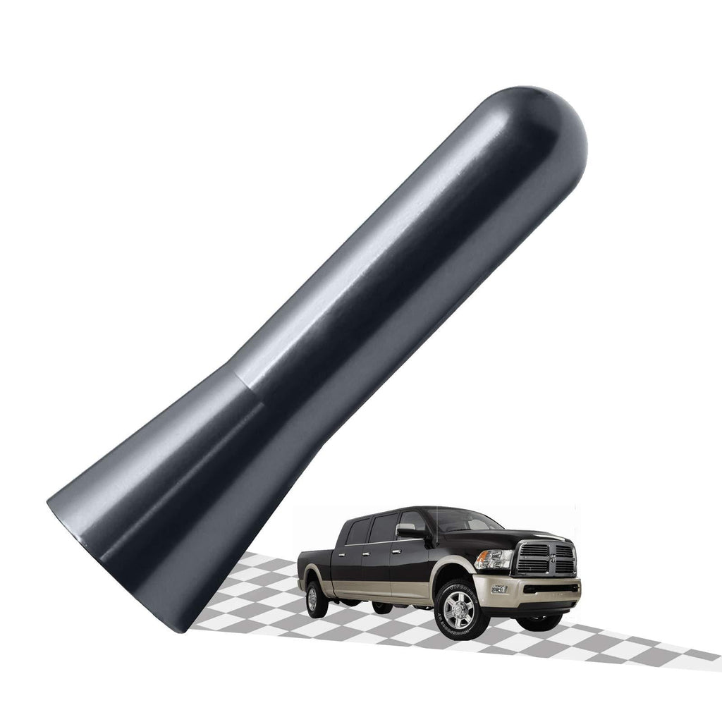 Elitezip Replacement Antenna for Dodge RAM Trucks 1994-2018 | Optimized AM/FM Reception with Tough Material | 2 Inches - Carbon Black