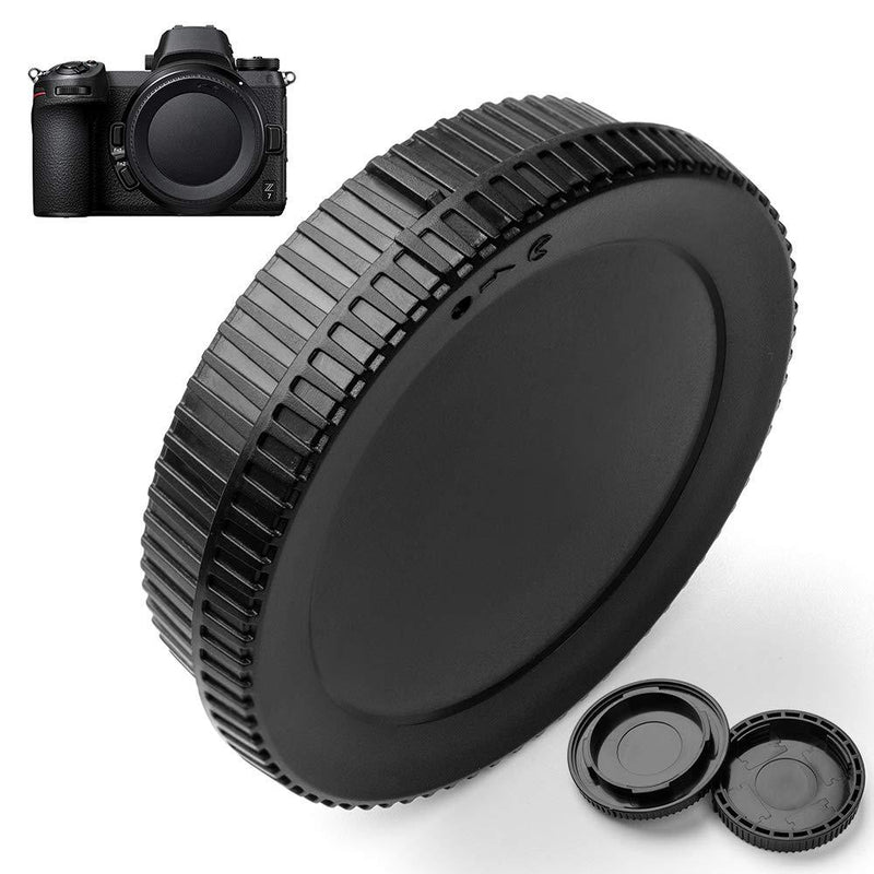 Body Cap and Rear Lens Cap Cover Replacement Set for Nikon Z Mount Mirrorless Digital Camera & Z Mount Lens