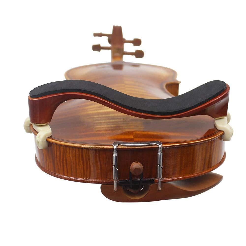Adjustable Solidwood Violin Shoulder Rest with Collapsible for 3/4 4/4 Violin Fiddle and 12" 13" Viola (3/4 or 4/4 Violin Shoulder Rest) 3/4 or 4/4 Violin Shoulder Rest