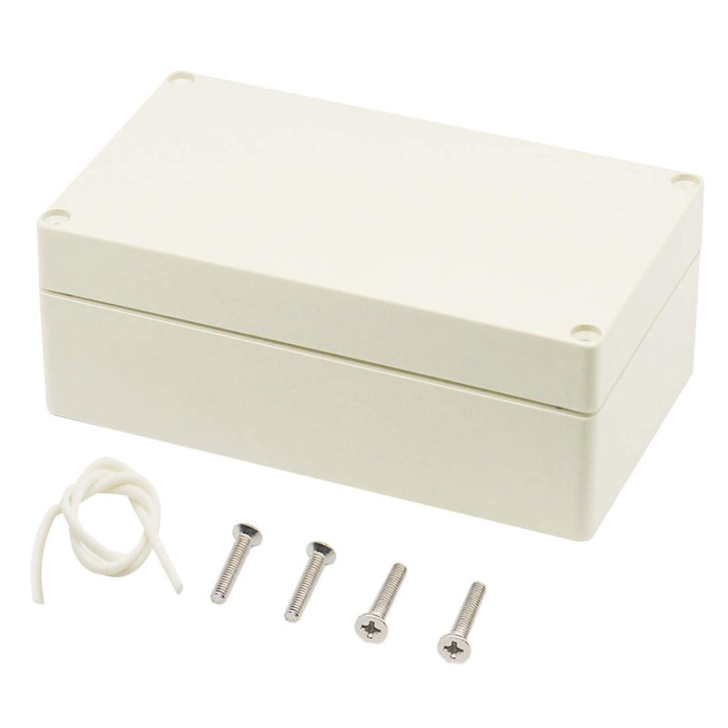 Zulkit Junction Box ABS Plastic Dustproof Waterproof IP65 Universal Electrical Boxes Project Enclosure Gray 6.2 x 3.5 x 2.4 inch (158 x 90 x 60 mm) 6.2" x 3.5" x 2.4"