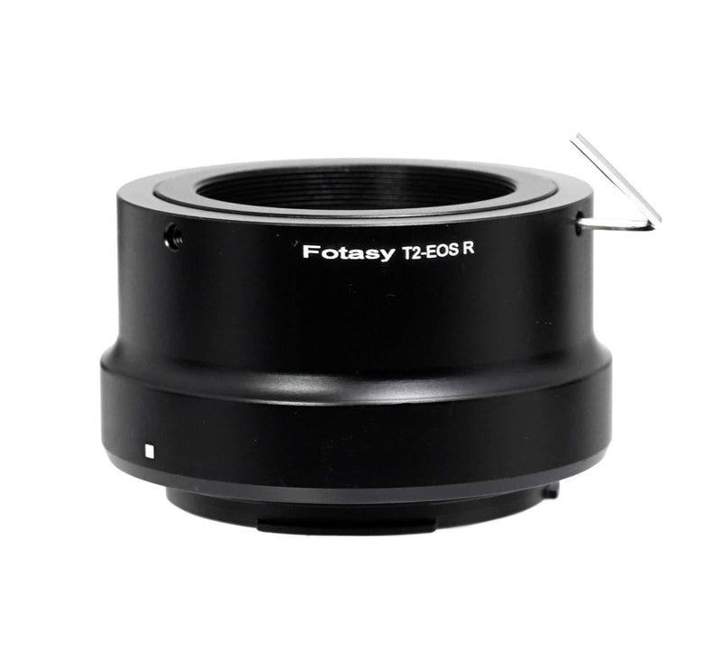 Fotasy Adjustable T2 T Mount Lens to Canon RF Adapter, T2 Telescope Lens to EOS R Mount Adapter Ring, fits T/ T2 Mount Tele Lense & Canon EOS R Mirrorless Camera EOS R RP Ra R5 R6 T/T2 - EOS R