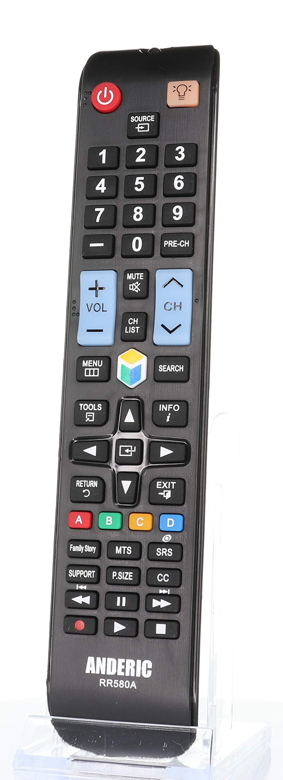 Universal Remote Control for All Samsung LCD LED HDTV 3D Smart TVs - No Programming Needed - RR580A