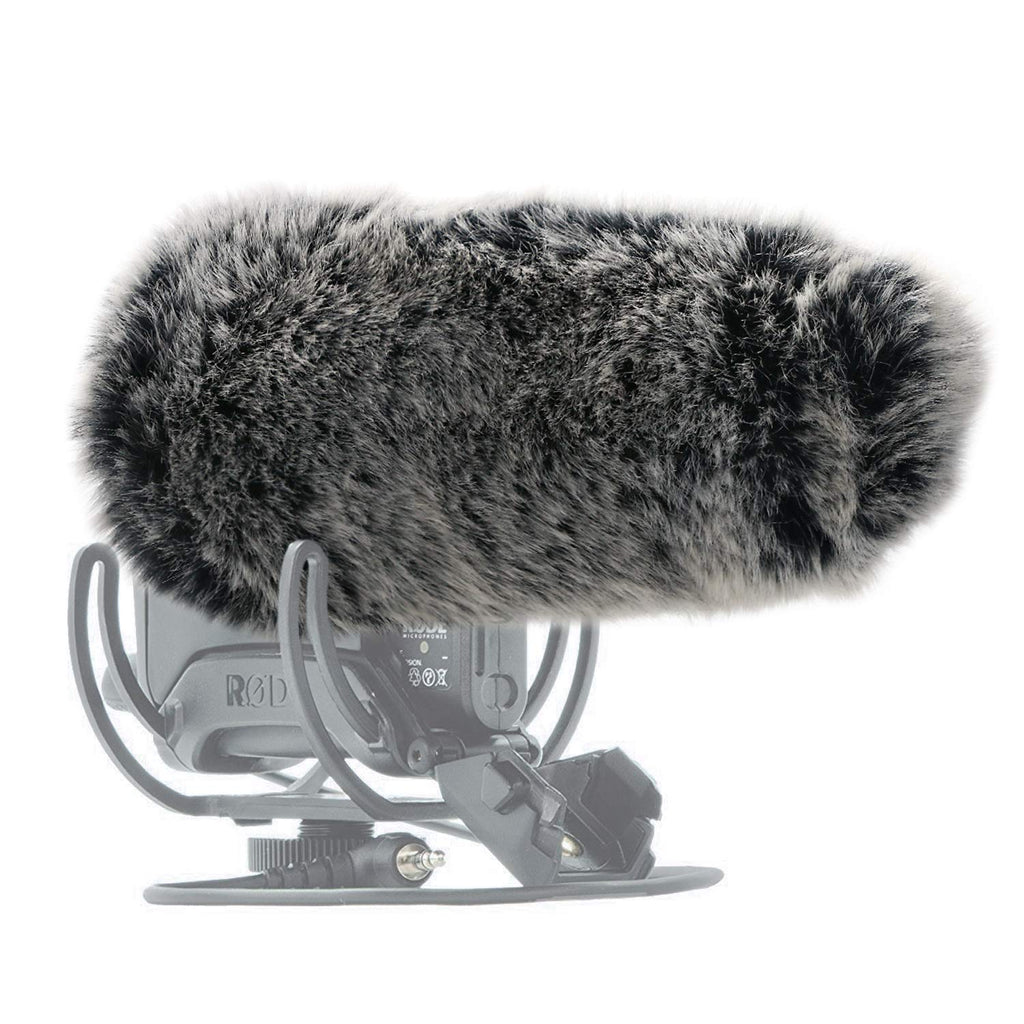 SUNMON Microphone Furry Windscreen, Dead Cat Wind Muff Mic Windshield Fur Foam Cover as Pop Filter Compatible with Rode VideoMic Pro+ Plus Camera Microphone RODE PRO+