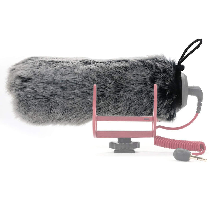 [AUSTRALIA] - SUNMON Microphone Furry Windscreen, Dead Cat Wind Muff Mic Windshield Fur Foam Cover as Pop Filter Compatible with Rode VideoMic GO Camera Microphone RODE GO 