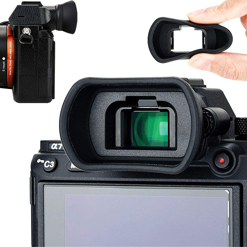 Soft Silicon Camera Viewfinder Eyecup Eyepiece Eyeshade for Sony A7RIV A7RIII A7III A7SII A7RII A7II A7S A7R A7 A9II A9 A58 A99II Eye Cup Protector Replaces Sony FDA-EP18 FDA-EP16 FDA-EP15 for A7 A9 series except A7C A7SIII