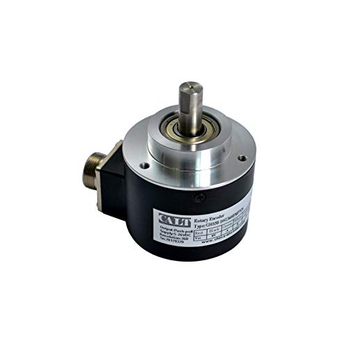 58mm Outer Diameter 10mm Optical Incremental Rotary Encoder 1024 PPR Resolution 5-26V pushpull 1024ppr