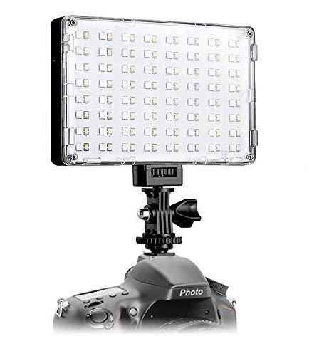 GVM RGB LED Camera Light Full Color Output Video Lights with APP Control CRI97 Dimmable 3200K-5600K Light Panel for YouTube DSLR Camera Camcorder Photo Lighting, with Battery, Filter, LCD Displa