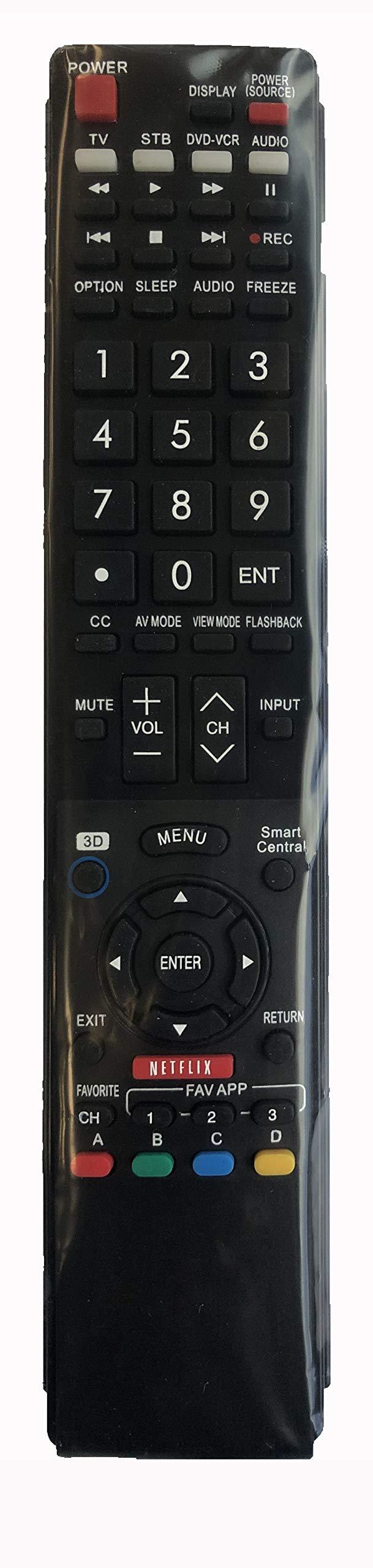 New Replacement Remote Control for GA935WJSA Sharp AQUOS LED HDTV TV