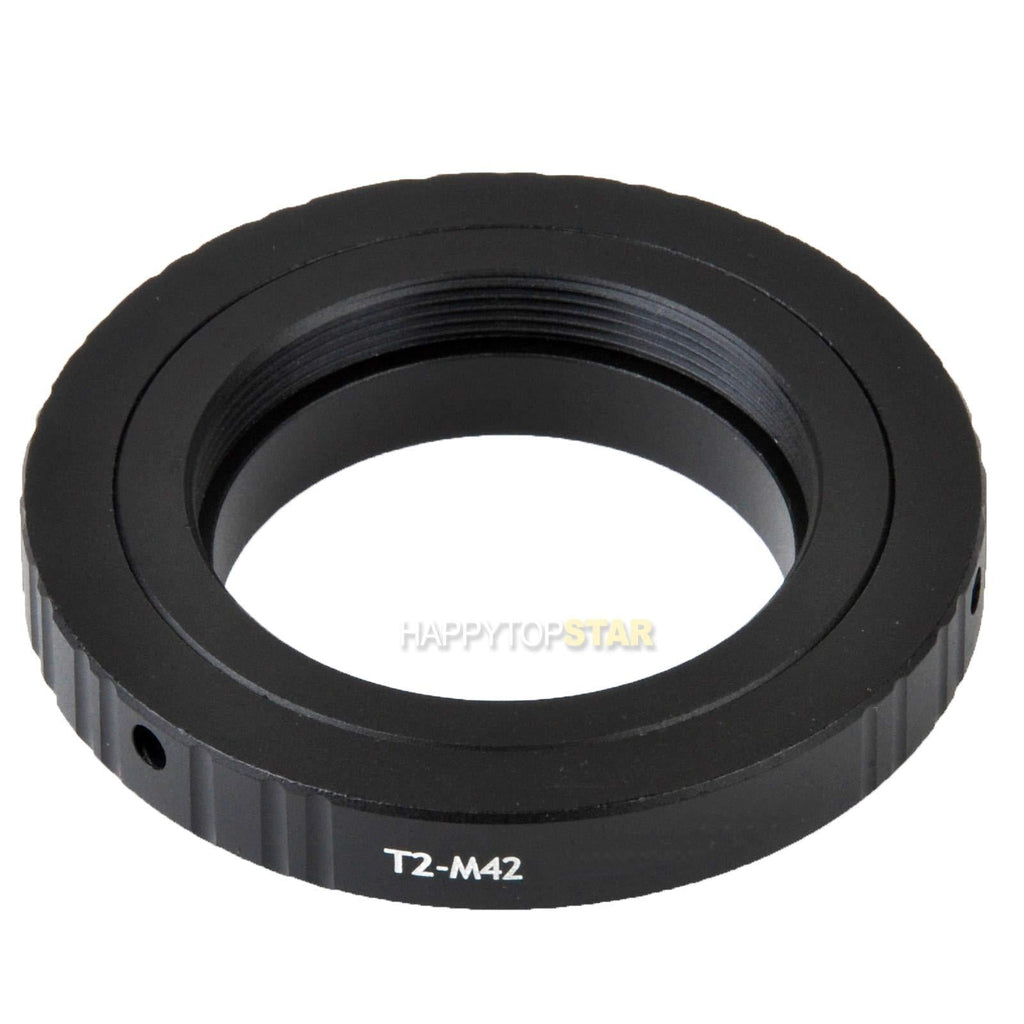 Replaceable Metal T2 to M42 Male to Female 42mm to 42mm T2-M42 Step-Up Coupling Ring Adapter for Lens Filter