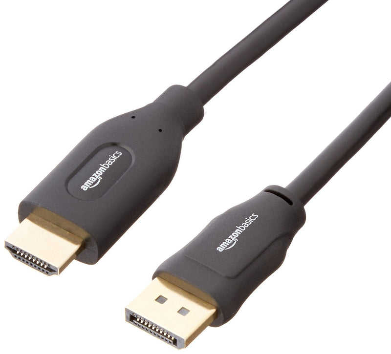 Amazon Basics Uni-Directional DisplayPort to HDMI Cable - 3 Feet, 5-Pack Single