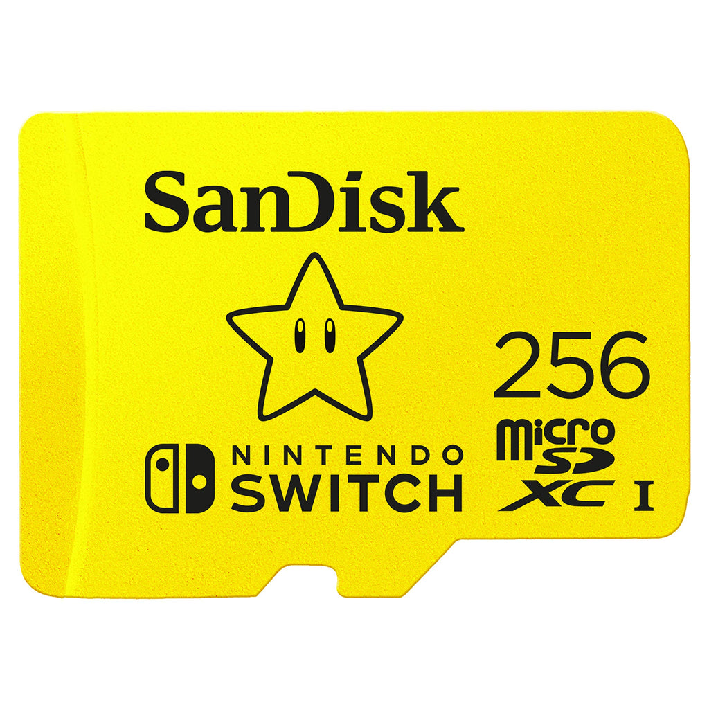 SanDisk 256GB microSDXC-Card, Licensed for Nintendo-Switch - SDSQXAO-256G-GNCZN Super Mario Super Star