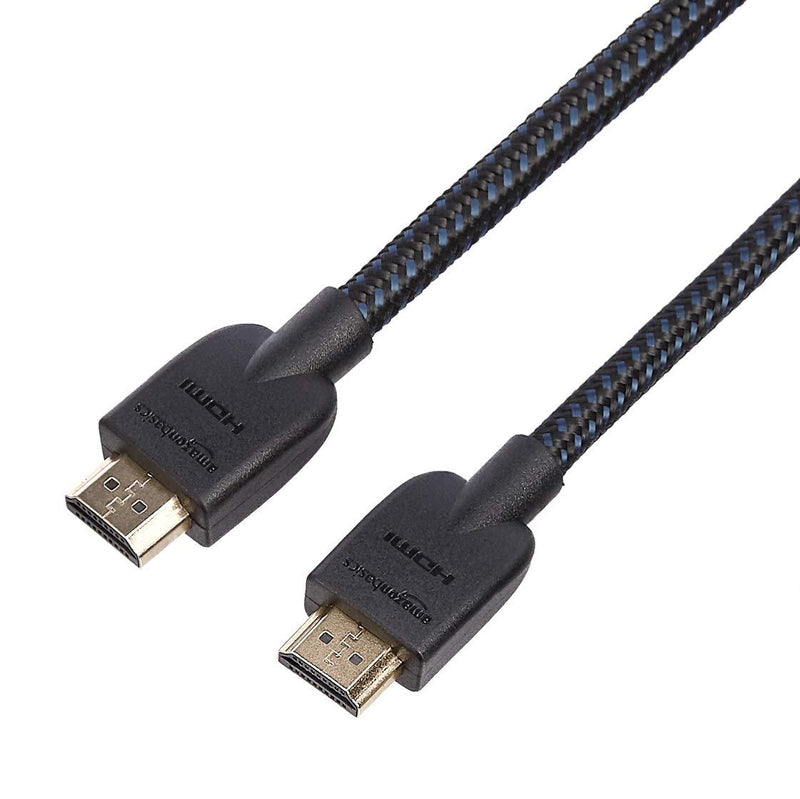 Amazon Basics Nylon-Braided 4K, 18Gbps HDMI to HDMI Cable, 6 Foot - Pack of 5 6-Foot 5-Pack