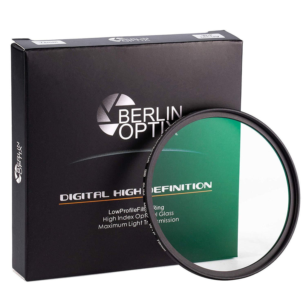 Berlin Optix Premium UV Filter 55mm ∙ Schott Glass ∙ 16 Layers Multi Coated ∙ Super Slim Aluminium Ultraviolet Lens ∙ Protective Filter